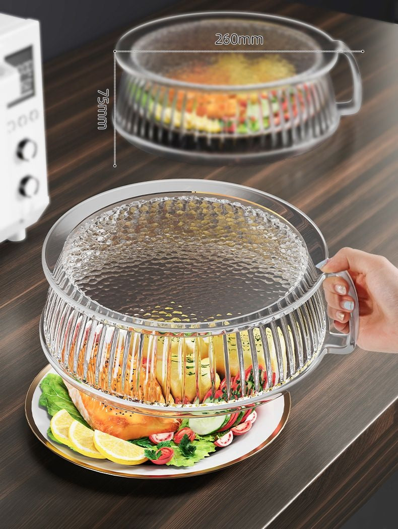 Microwave Splash-Proof Bowl Cover – Heat-Resistant Food-Grade Lid for Safe, Clean, and Mess-Free Reheating