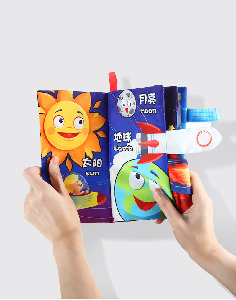 Baby Cloth Book –3D Soft Sensory Learning Toy for Infants with Interactive Pages, Early Development, Quiet Play and Tactile Exploration