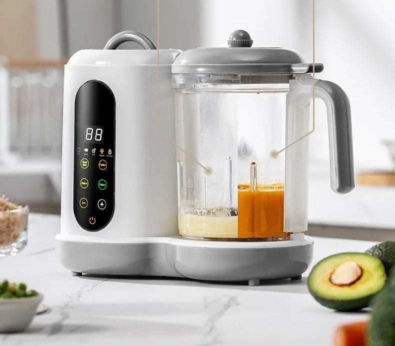 Multifunction Baby Food Maker – Compact Automatic Blender, Steamer and Timer for Easy Homemade Purees, Nutritious Meals and Convenient Infant Feeding