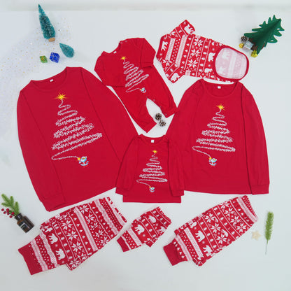 Family Matching Christmas Pajama Set – Mom Dad Kids Matching Sleepwear, Soft Holiday Romper and Clothing Set for Festive Home Photos