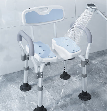 Japanese Anti-Slip Bath Stool – Foldable Shower Chair with Drainage Holes and Sturdy Support for Elderly, Pregnant and Everyday Bathroom Users