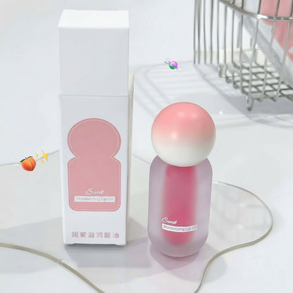 Peach Jelly Lip Oil – Hydrating Transparent Gloss with Glass-Like Shine, Fruit-Inspired Finish and Plumping Look for Smooth Everyday Lip Makeup