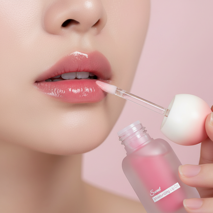 Peach Jelly Lip Oil – Hydrating Transparent Gloss with Glass-Like Shine, Fruit-Inspired Finish and Plumping Look for Smooth Everyday Lip Makeup