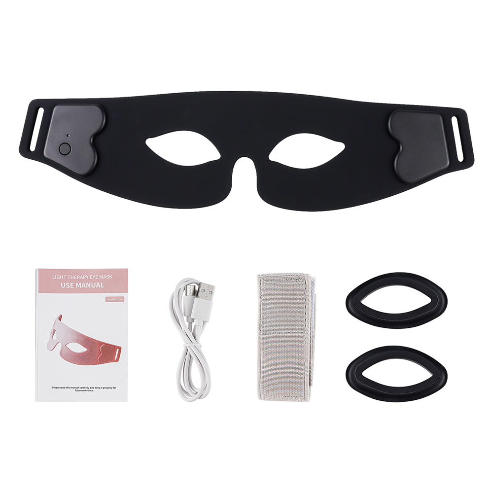 LED Eye Mask – 7-Color Flexible Silicone Photon Beauty Mask for Relaxation, Eye-Care Routines and Smoother-Looking Under-Eye Skin at Home
