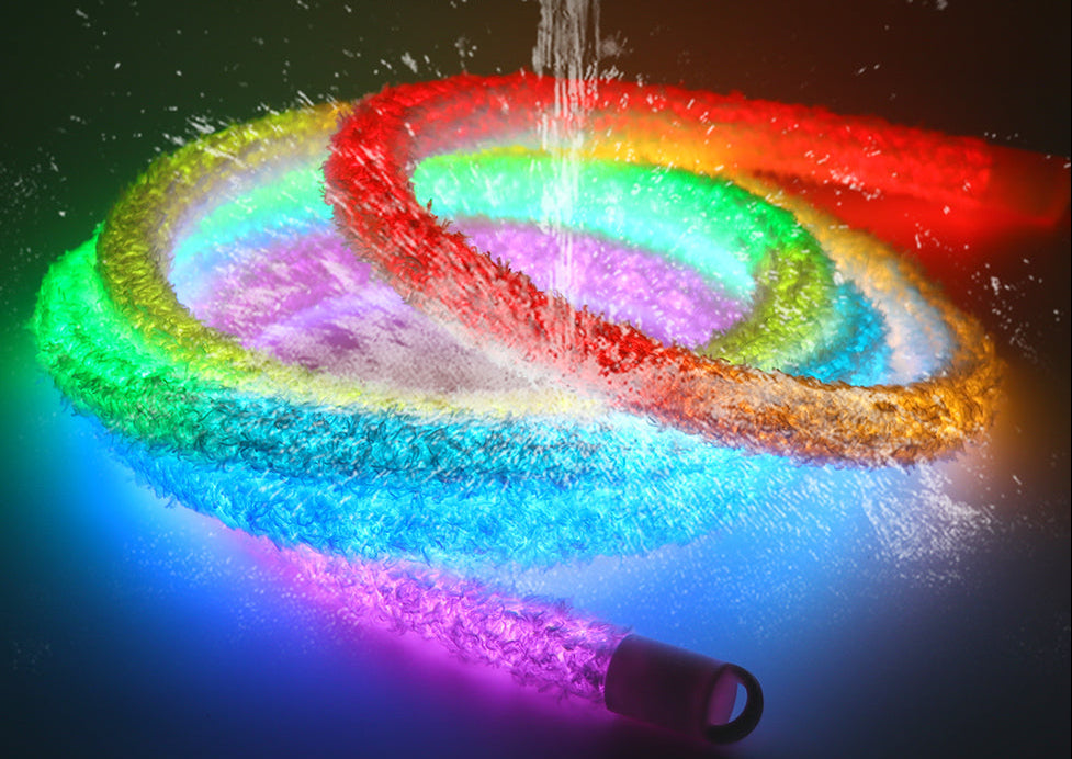 Fluffy Velvet RGB Neon Tube Light – 360° WS2812B USB LED Strip with Bluetooth Remote for Waterproof Ambient Home Decor