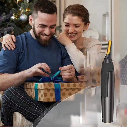 Electric Nose and Ear Hair Trimmer – Ultra-Thin Precision Waterproof Grooming Tool for Safe, Clean, and Painless Trimming