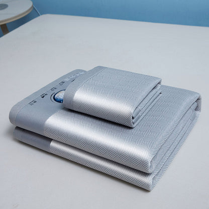Cooling Ice Silk Mattress Pad – Carbon Fiber Summer Bed Mat with Wide Edging and Pillowcase for Cool, Comfortable Nighttime Sleep