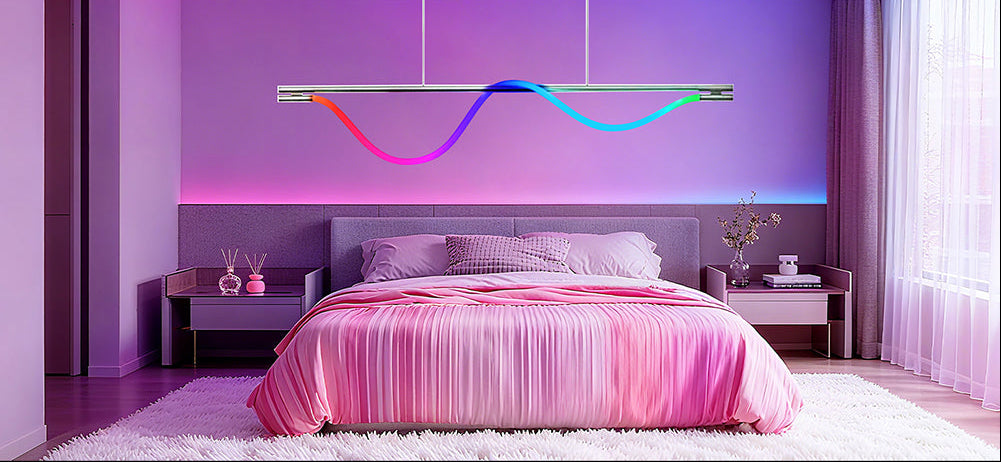 Fluffy Velvet RGB Neon Tube Light – 360° WS2812B USB LED Strip with Bluetooth Remote for Waterproof Ambient Home Decor