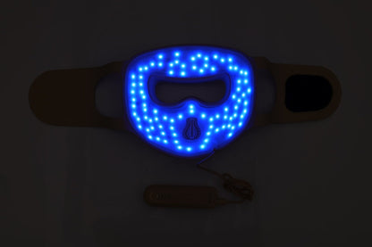 Hello Face M300 LED Mask – Flexible 4D Contouring Silicone Photon Therapy Mask for Comfortable, Light-Blocking At-Home Facial Skin Care