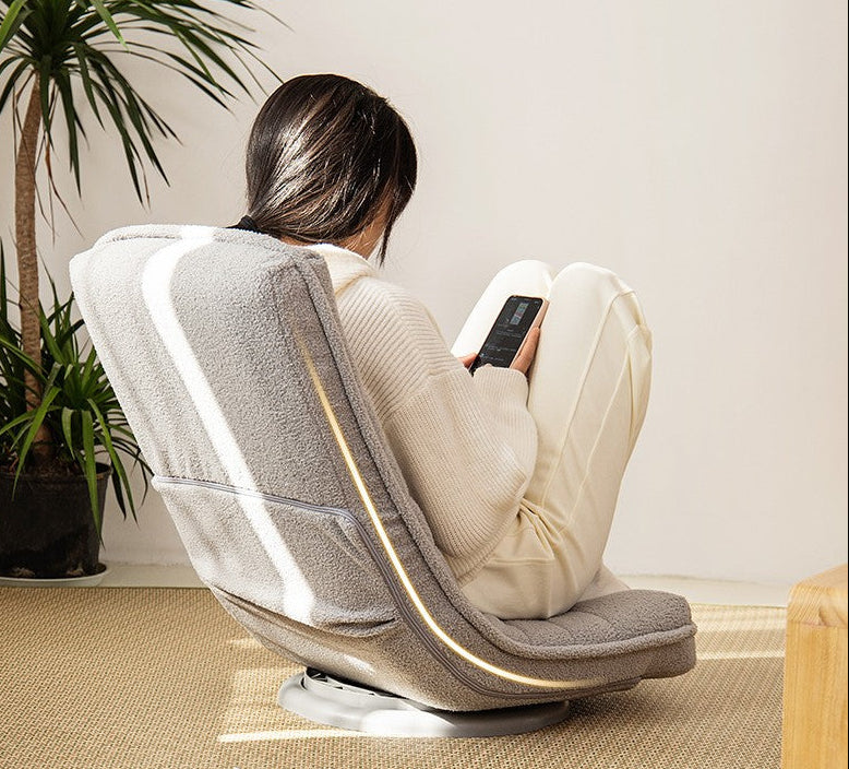 Foldable Rotating Moon Chair – Adjustable Backrest Lounge Recliner for Balconies and Living Rooms, Perfect for Relaxing, Reading and Comfortable Napping