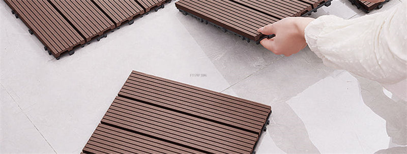 Raised Wood-Look Floor Mat – Moisture-Proof Anti-Fall Splicing Pad for Elderly and Pregnant Users with Safer Bathroom or Home Footing