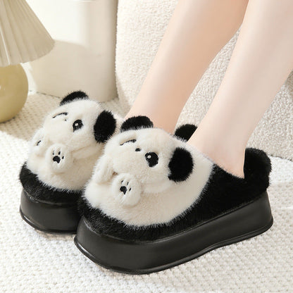 Furry Non-Slip  Adorable Kitty Claw Slippers – Women’s Indoor & Outdoor Slides, Warm Plush Cat Paw Mules for Cozy Home Comfort