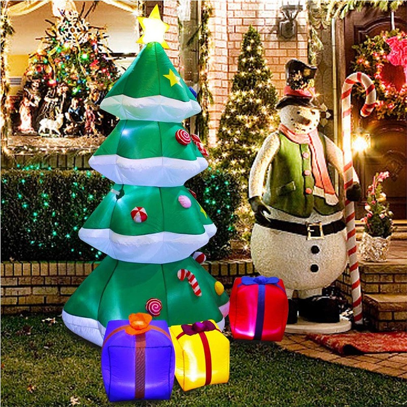Christmas Inflatable Snowman & Santa - 8FT Giant Outdoor LED Garden Decoration for Holiday Parties, Front Yard Displays, Festive Winter Celebration Decor
