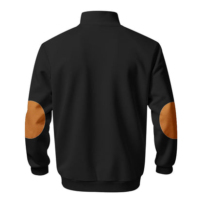 Men's Fleece Lined Sweatshirt – Thick Stand Collar Zip Up Pullover for Autumn Winter Casual Streetwear, Outdoor Comfort and Warmth