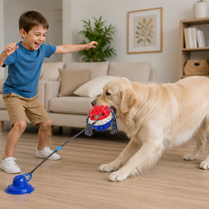 Dog Suction Cup Toy - Interactive Teeth Cleaning Treat Dispenser for IQ Training and Fun Playtime with Small Large Dogs