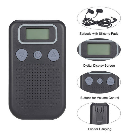 Sound Amplifier For Hearing Aid - Battery-Operated In-Ear Hearing Aid