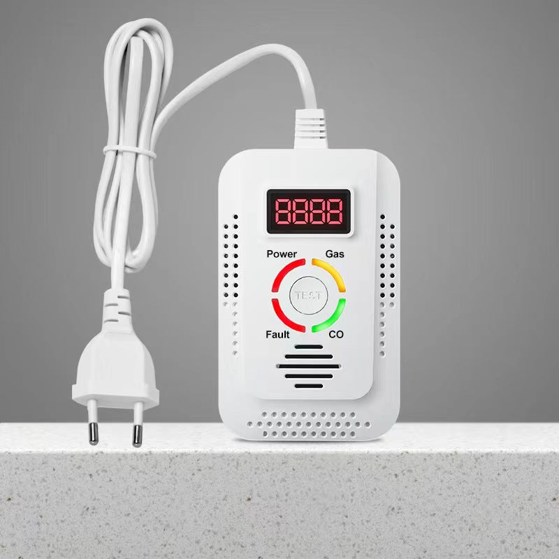 Natural Gas & Carbon Monoxide Detector – 2-in-1  Combustible Gas Leak Monitor for CO, LNG, LPG, Methane Safety, Home and Office Protective Device
