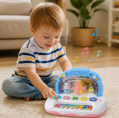 Electronic Piano Keyboard Toy-Musical Learning Instrument with Lights and Sounds for Kids Educational Development