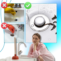 Retractable sink stopper to prevent odors