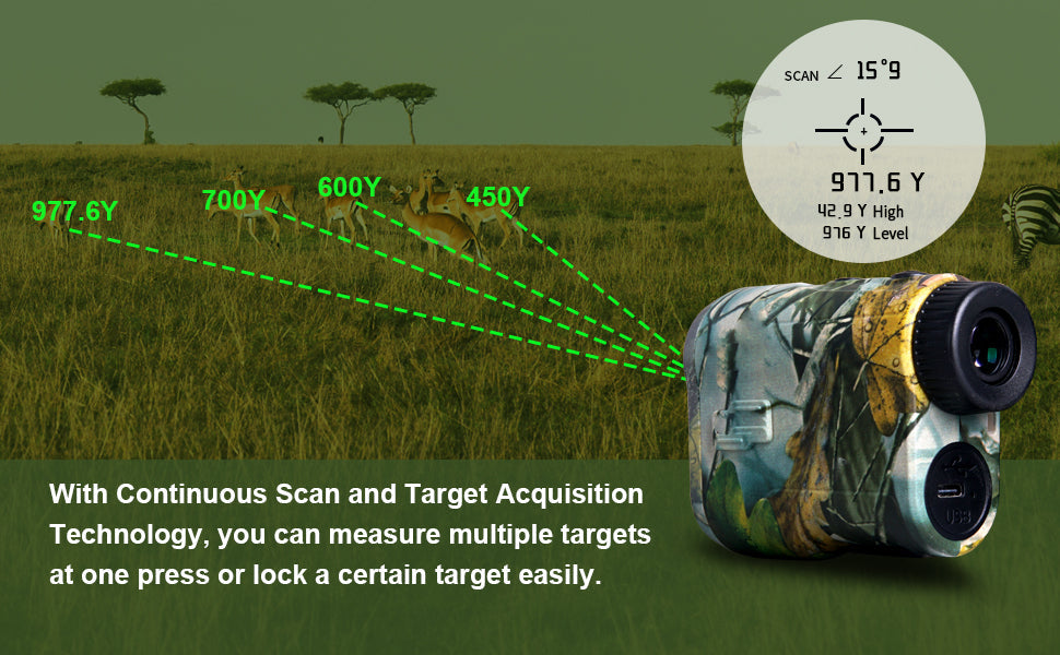1000 Feet Hunting Range Finder