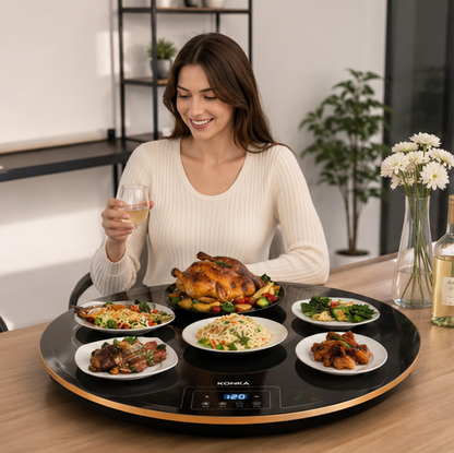 Foldable Electric Food Warming Tray - Multifunction Heating Plate for Keeping Meals Warm at Home and Gatherings