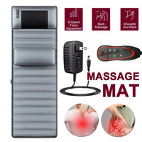 Shiatsu Massage Mat with Heat-Relaxing Full-Body Electric Mattress Pad