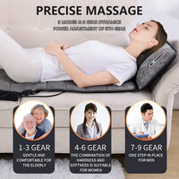 Shiatsu Massage Mat with Heat-Relaxing Full-Body Electric Mattress Pad