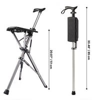 Walking stick with seat