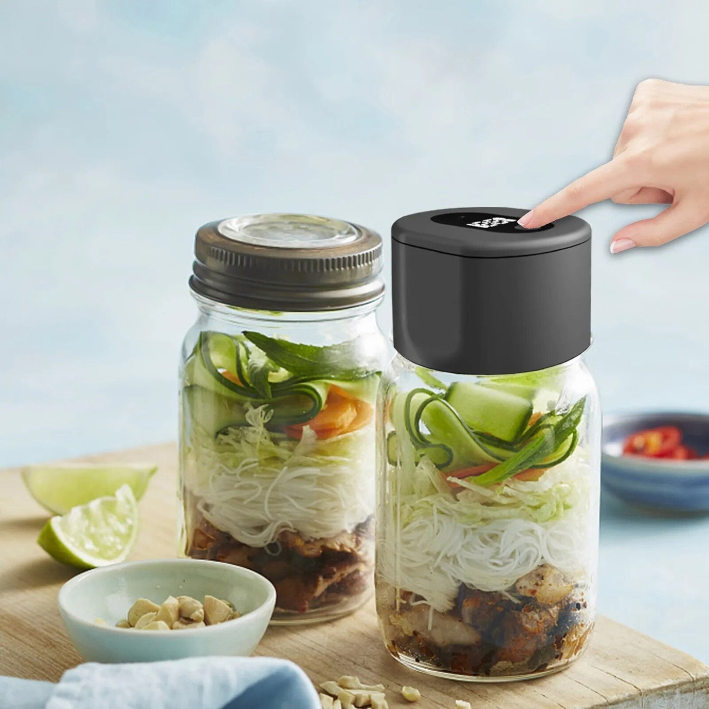 Vacuum-Sealed Jars