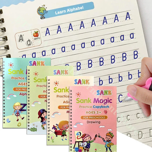 MagicBook™ - Premium Calligraphy & Math Practice for Kids