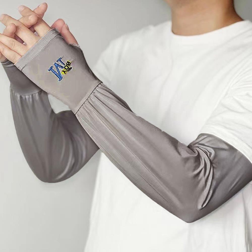 Loose Sun Sleeves for Men - Breathable Mesh Arm Covers for Cycling, Wrist or Hand Coverage