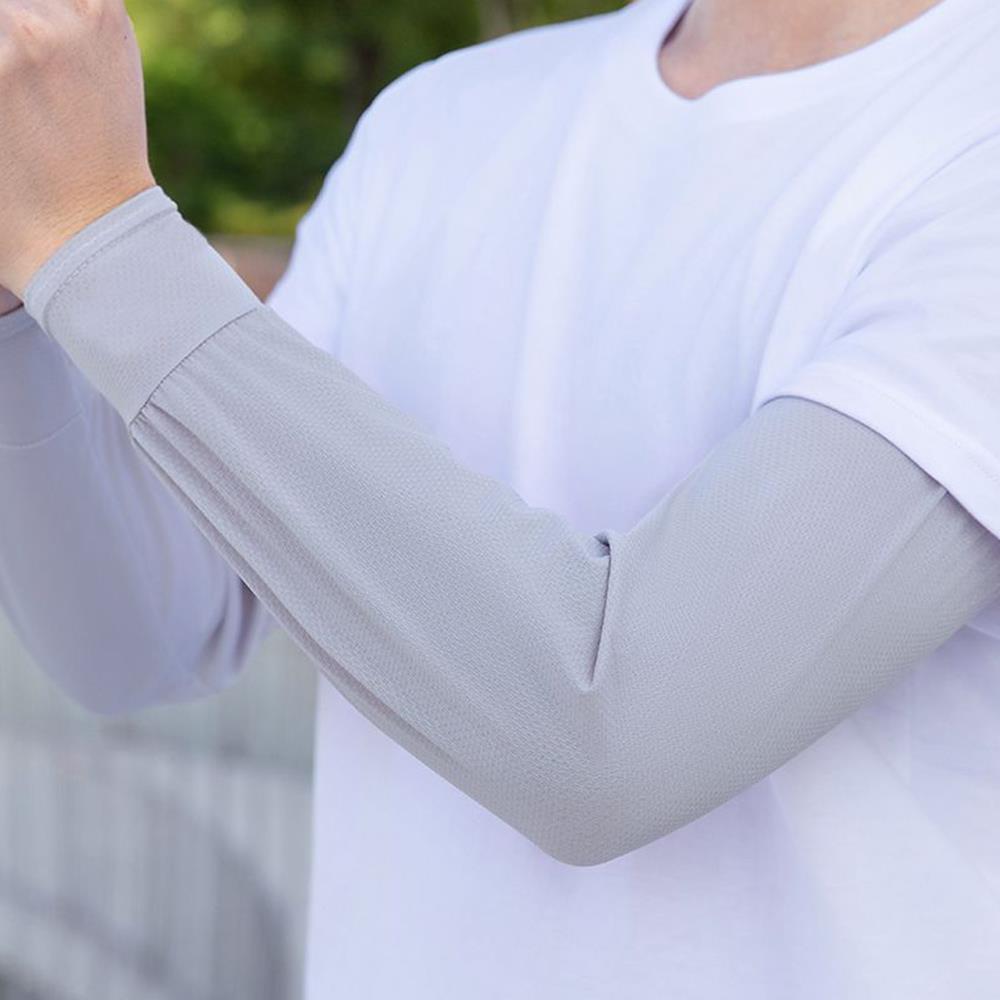 Loose Sun Sleeves for Men - Breathable Mesh Arm Covers for Cycling, Wrist or Hand Coverage