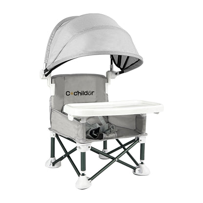 Portable Folding Baby Dining Chair – Lightweight Seat with Removable Tray for Home Meals and Outdoor Picnics