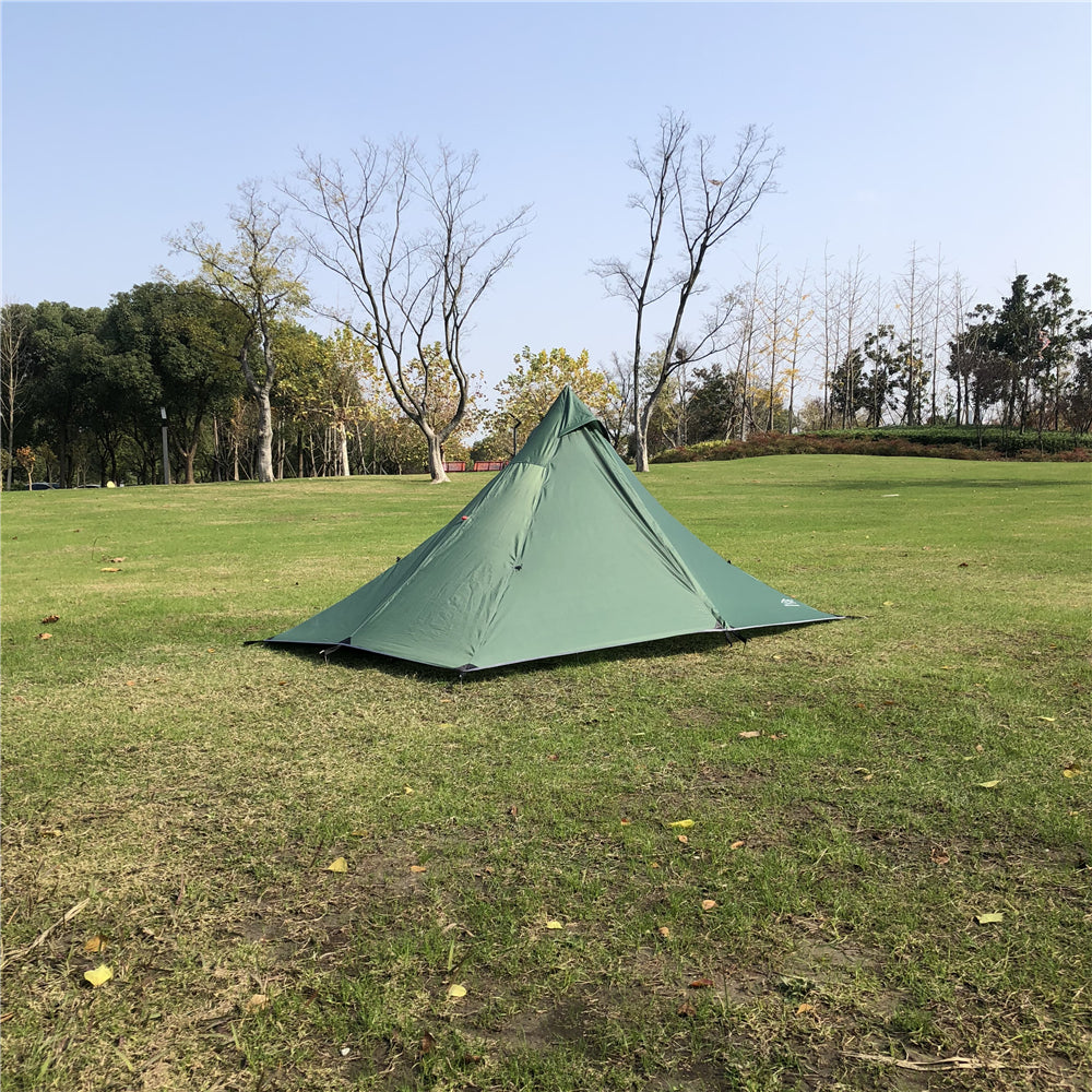 Ultralight Pyramid Camping Tent – Single-Person Waterproof 4-Season Shelter, Compact Rodless Design for Hiking, Backpacking, and Outdoor Adventure Travel