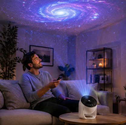 Galaxy Projector Night Light - Rotating Starry Sky Planetarium Lamp for Bedrooms, Parties and Romantic Decor