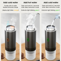 Wireless Espresso Coffee Machine Portable 3 in 1 Coffee Maker with Capsule and Powder