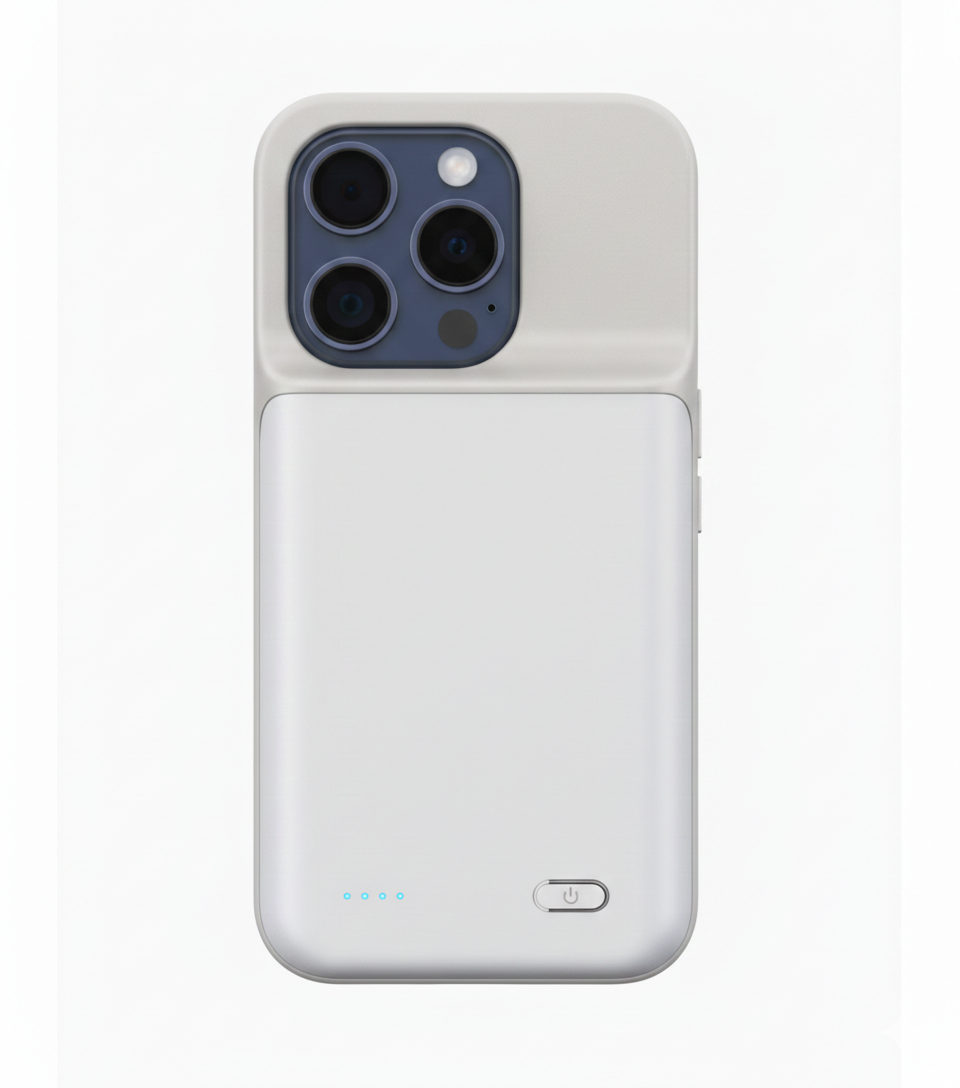 iPhone Battery Case – 6800mAh Power Bank Charger Cover for Extended Mobile Use