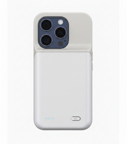 iPhone Battery Case – 6800mAh Power Bank Charger Cover for Extended Mobile Use