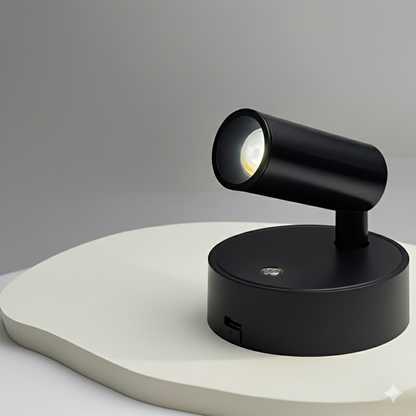 USB Rechargeable Smart LED Magnetic Wall Light – Spotlight with Touchpad Control, Adjustable Angle, Modern Design for Home, Office, and Ambient Lighting