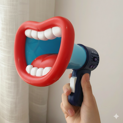 Big Mouth Voice Changer Megaphone Toy – Funny Voice Changing Microphone with Recording for Kids & Adults