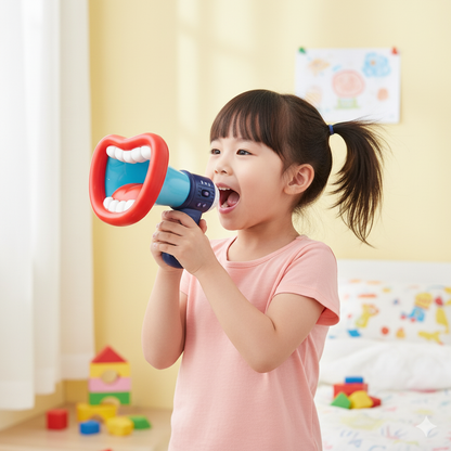 Big Mouth Voice Changer Megaphone Toy – Funny Voice Changing Microphone with Recording for Kids & Adults