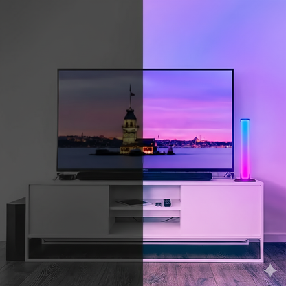 Smart RGB LED Light Bars – Music Sync Gaming Ambient Lights for TV, Bedroom, Office, or Modern Room Décor