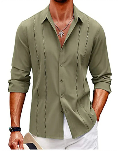 Luxury Men's Printed Long Sleeve Shirt – Trendy Partywear with Button-Up Style, Vibrant Designs, and Sizes up to 6XL