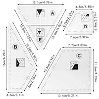 Creative Quilting Cutting Template (4 pcs set)