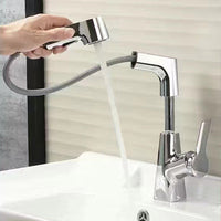 Single-Hole Basin Tap With Pull-Out Spray Head