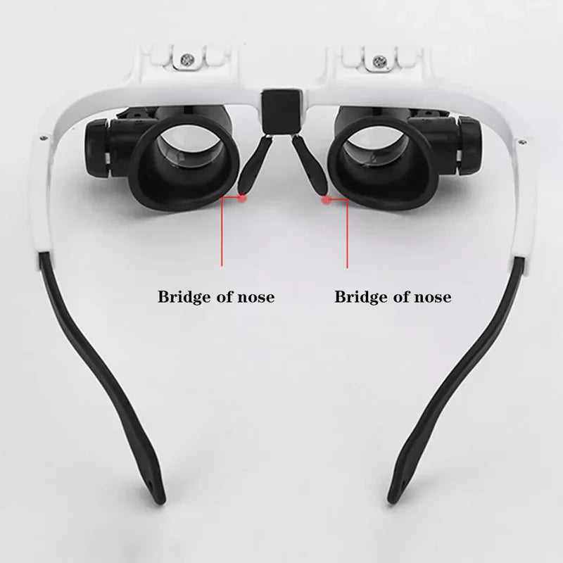 LED Glasses Magnifier 8x 15x 23x