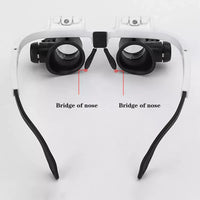 LED Glasses Magnifier 8x 15x 23x