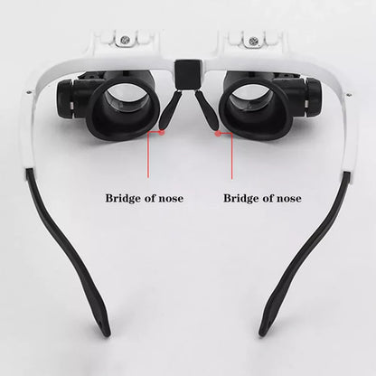 LED Glasses Magnifier 8x 15x 23x