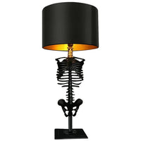 Handcrafted Gothic Skeleton Table Lamp