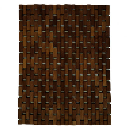 Foldable Bamboo Bath Mat – Anti-Slip Natural Wooden Spa Rug for Bathrooms, Showers, and Home Wellness Spaces